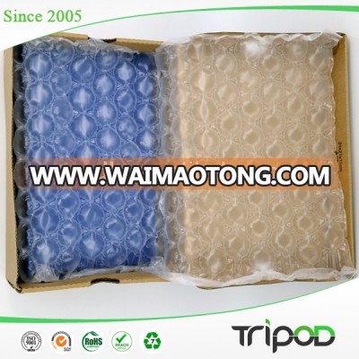 Air tight seal plastic bag with air hole air cushion packaging